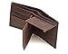 Mens Leather Wallet Bifold with Change Purse and ID Holder (Burnished Brown)