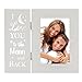 YEASL I Love You To The Moon and Back Picture Frames,White 4X6 Wood Tabletop Photo Frame, Love Gifts For Mother Grandma, Mothers Day Gifts for Mom from Son Kids