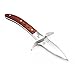 Simply Eezy Oyster Knife with Full Tang Blade and Wood Handle