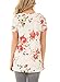 Dokotoo Womens Ladies Fashion Summer Boho Floral Shirts and Blouses Tops White X-Large