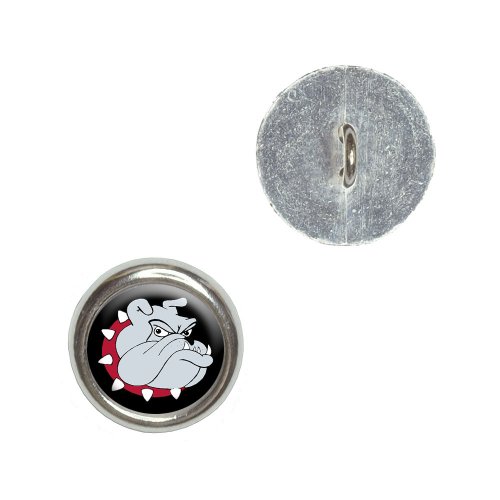 Bulldog Dog Metal Craft Sewing Novelty Buttons - Set of 4