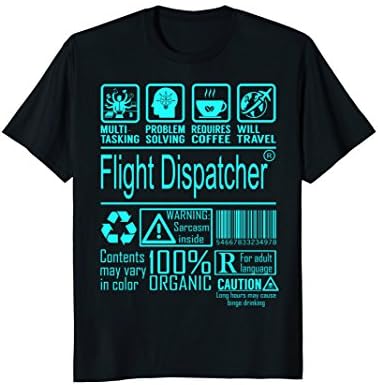 Flight Dispatcher Multitasking Job Title Shirts