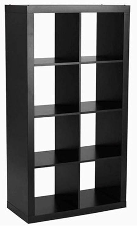 Amazon Com Better Homes And Gardens 8 Cube Organizer Solid Black Furniture Decor