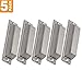 Southern Hills Brushed Nickel Cup Pulls - Pack of 5 - Craftsman Bin Pulls - Satin Nickel Finish - 4.5 Inch Total Length - SH014-SN-5