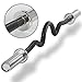 XMark Fitness Chrome Olympic Super Curl Bar with Black Manganese Phosphate Shaft XM-3683-Black