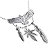 Yumei Jewelry Heavy Sense Antique Silver Goros 19Pcs Eagle Feather and 4 Pcs Feature Charms