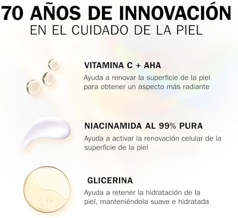Vitamin C + AHA Sérum Facial Iluminador Antimanchas, 40ml