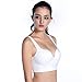 ROPALIA Womens Fitness Yoga Sports Bra Wirefree Seamless Padded Push Up Racerback Top White XL