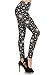 R634-OS Sweet Frangipani Print Fashion Leggings