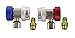 YXGOOD A/C Air Condition Quick Coupler Adapter High&Low Manifold Freon Connector R134A