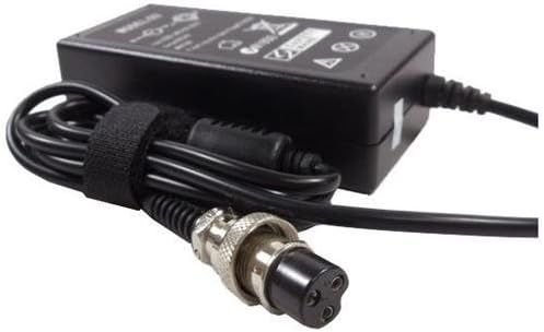 NPE 24V 2A New Scooter Battery Charger for Razor Electric Ground Force,Razor Pocket Rocket,Razor Rebellion,Razor Pocket Mod (Bella, Betty, Bistro, & Daisy), 3-Prong Inline E100 E125 E150 E200