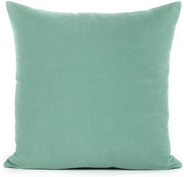 Silver Fern Decor 24" X 24" Seafoam Green Oversized Euro Sham Pillow Cover