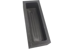 LLF Gold Silver Graphite Ingot Mold Mould Crucible for Melting Casting Refining (180x70x50MM(5.5kg Gold / 3kg Silver))