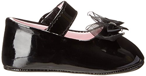 Baby Deer Patent SM With Bow Mary Jane (Infant),Black,3 M US Infant