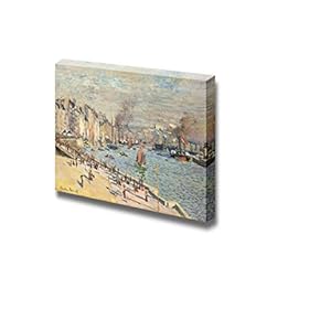 Port of Le Havre by Claude Monet, French - Canvas Print Wall Art Famous Oil Painting Reproduction - 12" x 18"