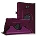 Fintie Rotating Case for Samsung Galaxy Tab A 10.1 - Premium PU Leather 360 Degree Swivel Stand Cover with Auto Sleep/Wake for Galaxy Tab A 10.1 Inch (NO S Pen Version SM-T580/T585/T587) Tablet,Purple