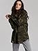 Escalier Women`s Button Down Shirt Long Sleeve Causal Military Camouflage Blouse With Pocket,Camouflage,Medium