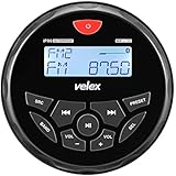 Boat Bluetooth Marine Stereo Radio Boat Radio AM FM Tuner Bluetooth Streaming Music Digital Media on Boats Golf Cart ATV UTV and Spa Hot Tubs