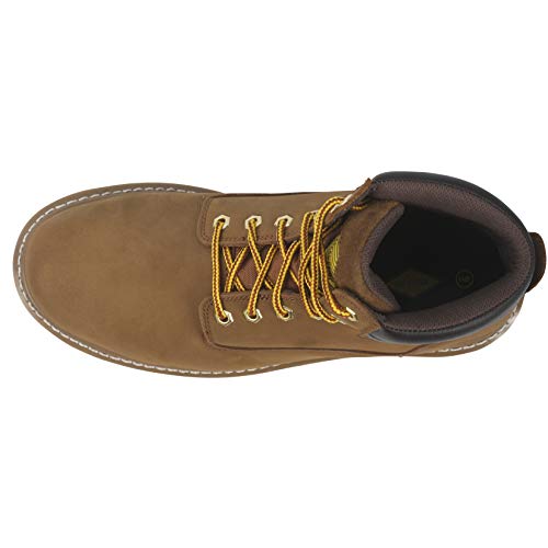 Steel Toe Work Boots for Men 6" - Safety Shoes Slip Resistant & Electrical Hazard Work Boots (10, Olive)