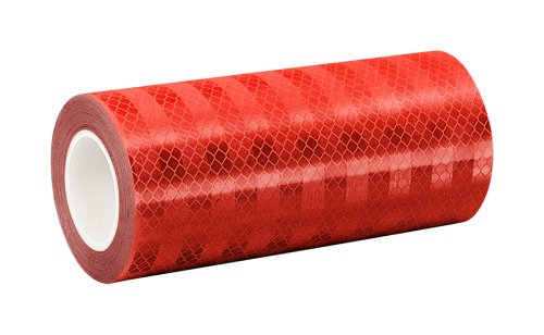 3M 3432 Red Micro Prismatic Sheeting Reflective Tape, 5" X 5yd (1 Roll)
