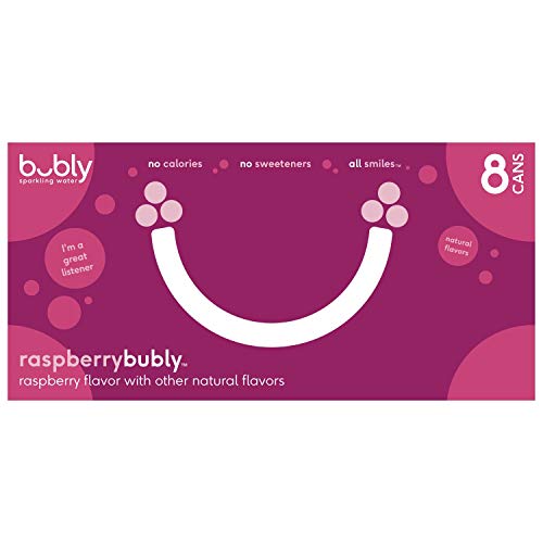 bubly Raspberry Sparkling Water 8 Pack - Image 2