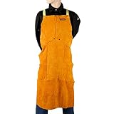 Lincoln Electric Brown One Size Flame-Resistant Leather Welding Apron