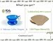 Kuke Silicone Pour-Over Coffee Dripper Collapsible ,With 100 Paper Filters #2 ,Apply to Various Cups and Mugs Use for Travel, Camping, Office and Family, Reusable coffee Cone filter