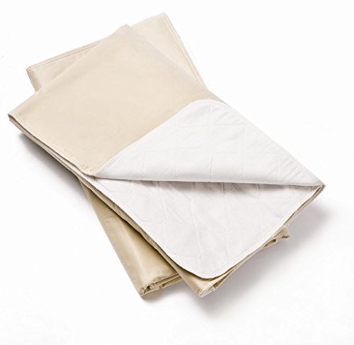 5 Pack, Bed Pad Standard Reusable Underpad Washable 34x36 Tan by Western Textile