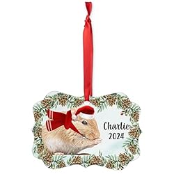 Satin Mouse Mice Christmas Ornament 2024