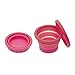 Anigan Collapsible Silicone Sterilizing Cup Designed for Sanitation and Storing Menstrual Cups, Rose