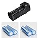 4Pcs 3.7V 18650 3000mah Rechargeable Lithium Battery with Charger