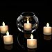 LULUBRO LED Tea Light Candles,Battery Operated Warm White Flameless Window Pillar Candle Bluk with Dancing Flickering Bulb for Valentine's Day/Wedding/Birthday-Pack of 6