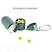 MEECN Two Layer Large Pill Organizer, Aluminum Container, Waterproof, can Store Pills Anything Sizes, Vitamins, Cod Liver Oil, Supplements and Medication, Rv Products, Size:1.6 x 1.6 x 4.4 in (Green)