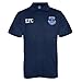 Everton Football Club Official Soccer Gift Mens Crest Polo Shirt Navy Blue XL