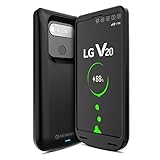 LG V20 Battery Case 5000mAh,Newdery Portable Charger Case for LG V20 [Black]-Protective Power Bank Charging Case with Tempered Glass Screen Protector for LG V20