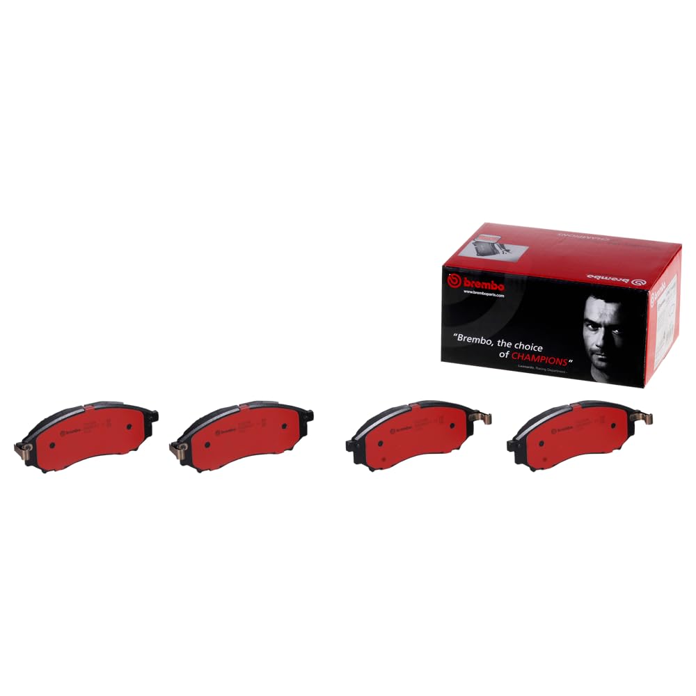 Brembo P56058N Juego de pastillas de freno de disco delantero de cerámica premium INFINITI/MITSUBISHI/NISSAN/RENAULT/SAMSUNG OE# D1060EJ2CA