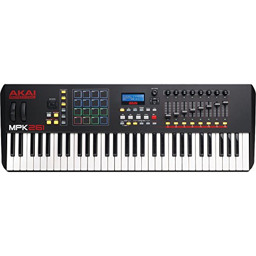 Akai Professional MPK USB MIDI Performance Keyboard Controller + Gator Bag + MIDI Cable & Peel-Off Labels (61-Key)