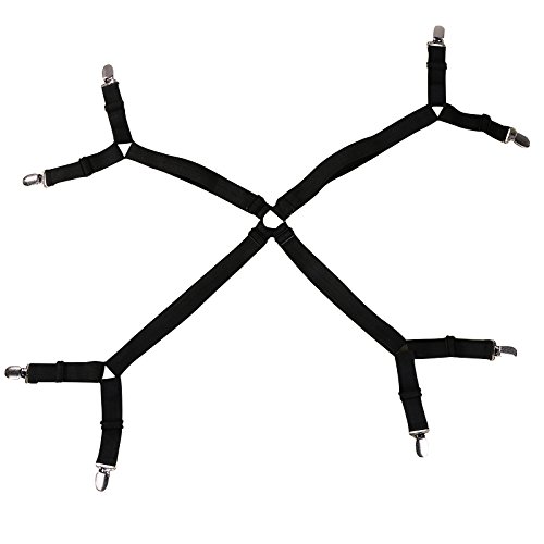 Click Here to See More Images Bed Sheet Clip Grippers - Fixing Slip-Resistant Belt - Black