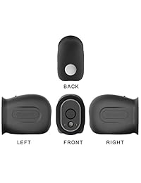 eBoot 4 unidades silicona Skins para Arlo wire-free cámaras de seguridad inteligente, Negro