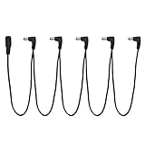 Tom'sline Engineering 5 Way Right Angle Pedal Power Daisy Chain ADC-M5 Cable for Guitars and Basses Effect Pedals