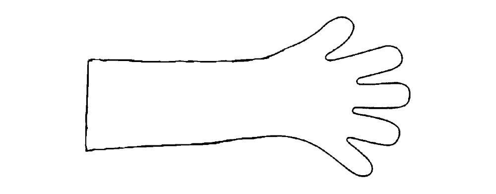 Neolab iP5s-4006 Protective Rubber Gloves Pad Large Blue