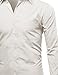 Men's Regular Fit Dress Shirt Ivory N:20.0