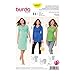 Burda Sewing Pattern 6957 Maternity Misses Size 8-20 Knit Front Wrap Dress Top Sleeve Options