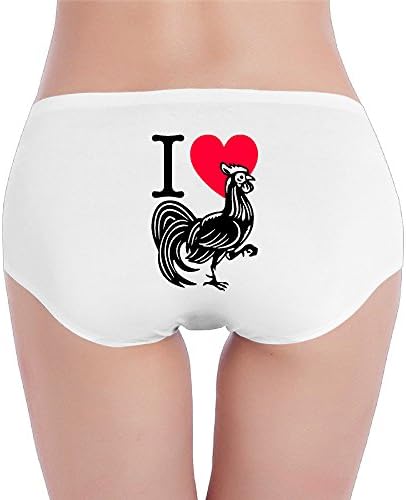 Funny I Love Heart Cock Womens Briefs Girlfriend Gift Print Underwea Large
