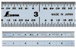 Shinwa Machinist Ruler 6 4R Graduation 3101A Hardened Stainless Steel by Shinwa