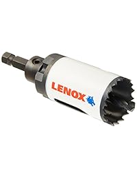 Lenox Tools Sierra Perforadora eléctrica Velocidad ranura arbored agujero sierra con tecnología T3, 1 1 4"