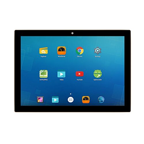 HELMER in Wall Bluetooth Amplifier with WiFi, Multi-Room Android Stereo Audio System with 10″ HD Touch Screen Video Player, Black, BM209