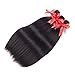 Brazilian Straight Virgin Hair 3 Bundles 8A 100% Unprocessed Human Hair Bundles Remy Hair Natural Color (14 16 18)