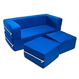 Jaxx Zipline Kids Modular Loveseat & Ottomans/Fold