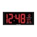 AcuRite 75127 Oversized LED Clock with Indoor Temperature, Date and Fold-Out Stand, 14.5"